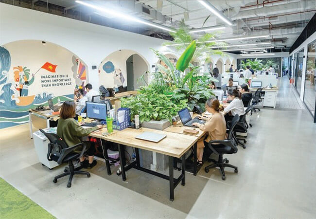 Phòng làm việc hiện đại với không gian xanh đang được nhiều doanh nghiệp lựa chọn